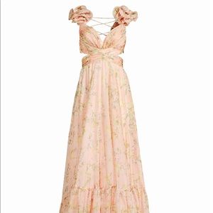 Mac Duggal Floral Chiffon Gown